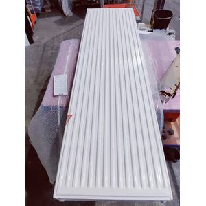 ECA Outlet #75 - 180x60 cm Type 22 - 2990 Watt - ECA Verticale radiator geribbelde voorzijde - Wit (Ral 9016)