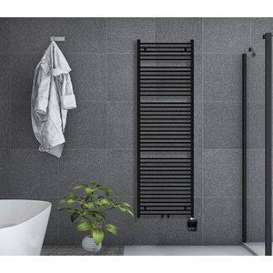 Oppio 160x50 cm - Oppio Future Zwart (Ral 9005) elektrische Handdoekradiator 906 Watt