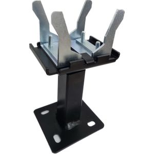 Oppio Universele Standconsole set van 2st. voor paneelradiatoren Type 22 en 33 - Vloerconsole (Kleur Zwart)