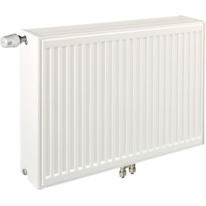 ECA 30x220 cm Type 33 - 4033 Watt - ECA Paneelradiator Compact 8 geribbelde voorzijde - Wit (Ral 9016)