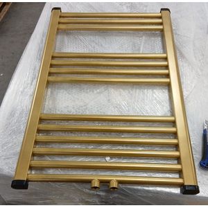 Oppio Outlet #205 - 80x50 cm - 464 Watt - Oppio Handdoekradiator - Goud
