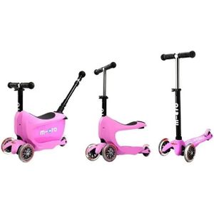 Mini 2Go Deluxe Push Roze/Pink - Loopfiets/Step Complete