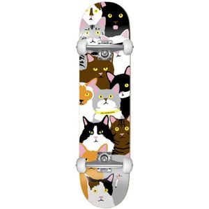 Cat Collage Youth FP 7.0" - Skateboard Complete