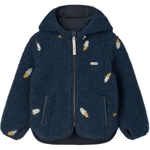 Liewood Fleece Jas - Mara - Raket/Classic Navy/Borduurwerk - Liewood - 5 jaar (110) - Fleece Jassen
