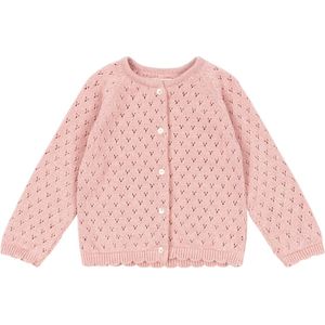 Konges Sløjd Cardigan - Gebreid - Mellow Rose m. Pointelle - Konges Sløjd - 1 jaar (80) - Cardigan