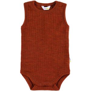 Joha Romper mouwloos - Wol - Rib - Rust - Joha - 50 - Romper Mouwloos