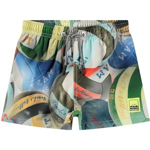 Molo - Niko - Zwemshort - Blauw - Lichtgeel - Donkergroen - Wit