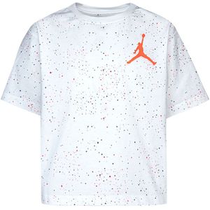 Jordan T-Shirt - Kleur Mix Spikkel Aop - Wit m. Stippen - Jordan - 8-10 jaar (128-140) - T-Shirts