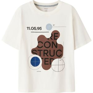 Name It - T-shirt - Cloud Dancer - Korte Mouwen - Regular Fit