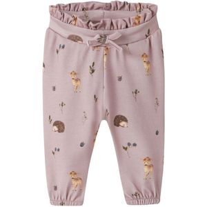 Name It Broek - NbfOtia - Gepolijste Lilac m. Dieren - Name It - 56 - Broeken - Katoen