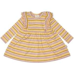 Petit Piao Jurk - Modaal - Adobe Rose/Yellow Mais/Mustard Gold - Petit Piao - 56 - Jurk