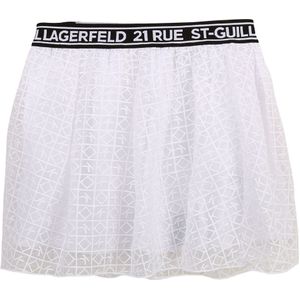 Karl Lagerfeld Rok - Organic Visie - Wit m. Logo's - Karl Lagerfeld - 14 jaar (164) - Rok