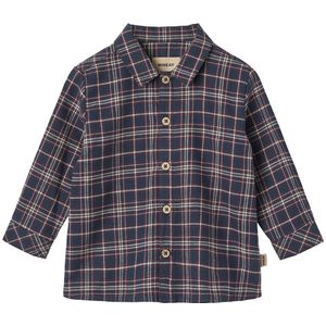 Wheat Overhemd - Oscar - Navy Controleren - Wheat - 74 - Overhemd