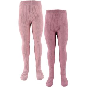 Minymo Panty's - 2-pack - Solid Rib - Orchid Haze - Minymo - 56/62 - Panty's