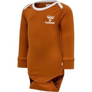 Hummel Romper l/s - hmlMauilino - Oranje - Hummel - 3 jaar (98) - Romper L/S