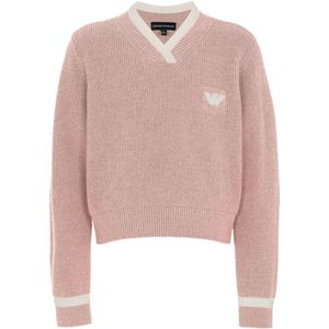 Emporio Armani Blouse - Gebreid - Gepolijst Lilac - Emporio Armani - 12 jaar (152) - Shirts