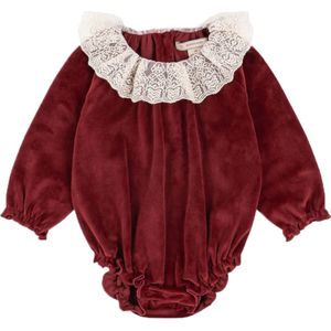 Konges Sløjd Romper L/æ - Venola - Rood Dahlia - Konges Sløjd - 3 jaar (98) - Romper L/S