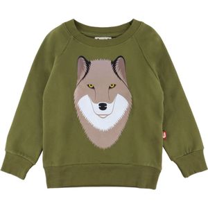 DYR-Cph Sweatshirt - Dierlijke Bellow - Olive Wolf - DYR - 2 jaar (92) - Sweatshirt