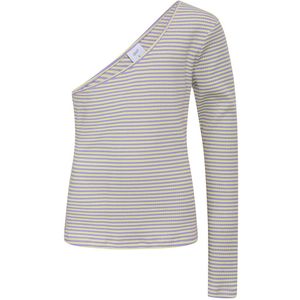 Grunt Blouse - Rib - Temperament - Paars/Geel Gestreept - Grunt - 14 jaar (164) - Shirts