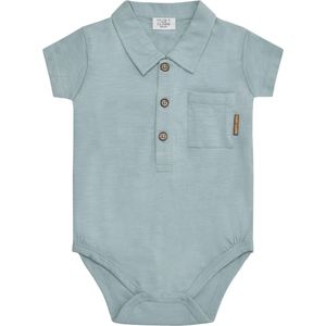 Hust and Claire Polo-body s/s - Boye - Baby Blue - Hust and Claire - 68 - Romper S/S