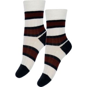 FUB Sokken - Wol - Rib - 2-pack - Ecru - FUB - 22/24 - Sokken