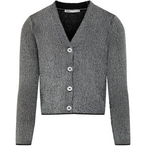 Kids Only Cardigan - KogNinna - Gebreid - Black/Silver Glitter - Kids Only - 13-14 jaar (158-164) - Cardigan