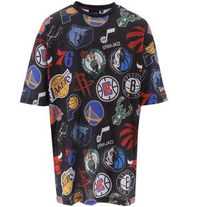 New Era T-Shirt - NBA-logo's - Zwart - New Era - M - Medium - T-Shirts
