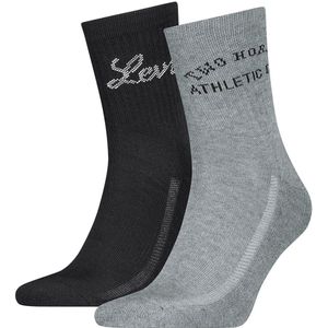 Levi's - SHORT CUT SALOON LOGO - Sokken - Zwart/Grijs - Set van 2