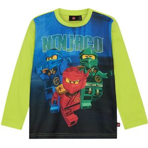 LEGO® Wear Ninjago Blouse - LwtAffy - Groen - LEGO® Wear - 4 jaar (104) - Shirts