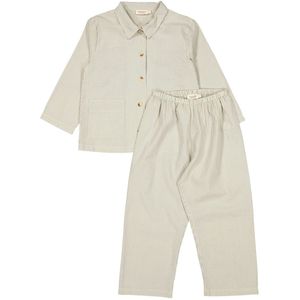 MarMar Pyjama set - Pyjama's - Blue Stone Stripe - MarMar - 10 jaar (140) - Pyjama - Tweedelig