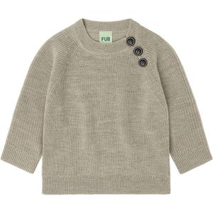 FUB Blouse - Gebreid - Wol - Havermoutmelange - FUB - 74 - Shirts