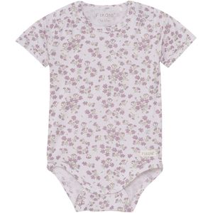 Fixoni Romper s/s - Grijs Lilac - Fixoni - 56 - Romper S/S