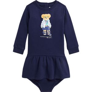 Polo Ralph Lauren Jurk m. Bloomers - Navy m. Knuffel - Polo Ralph Lauren - 2 jaar (92) - Jurk