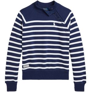 Polo Ralph Lauren Sweatshirt - Navy/Wit Gestreept - Polo Ralph Lauren - 8-10 jaar (128-140) - Sweatshirt