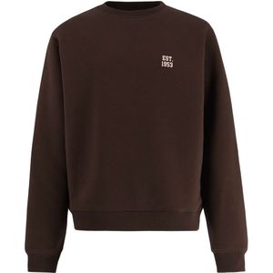 Hound Sweatshirt - HdChris - Donkerbruin m. Print - Hound - 8 jaar (128) - Sweatshirt