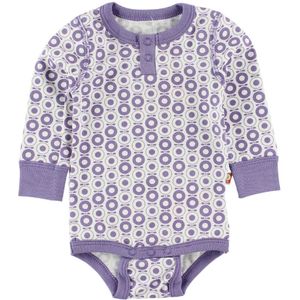 Katvig Classics Romper - l/s - Wit m. Paars Appels - Katvig - 56 - Romper L/S