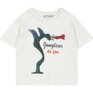 Konges Sløjd x Rosie H-B T-Shirt - Jongleur - Antique White - Konges Sløjd - 1½ jaar (86) - T-Shirts