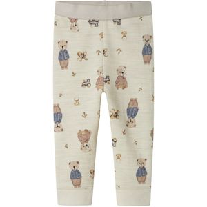 Name It Leggings - Wol - NbnWup - Peyote Melange/Bear - Name It - 56 - Leggings