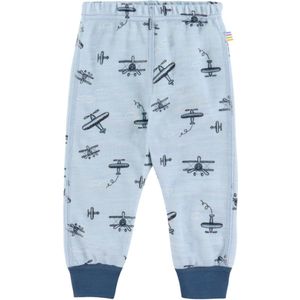 Joha Leggings - Wol/Bamboe - Lichtblauw m. Print - Joha - 50 - Leggings - Wol