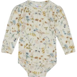 Joha Romper l/s - Wol - Off White m. Bloemen - Joha - 50 - Romper L/S
