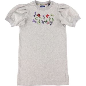 GANT Jurk - Flower Logo - Lichtgrijs Gevlekt m. Bloemen - GANT - 11-12 jaar (146-152) - Jurk