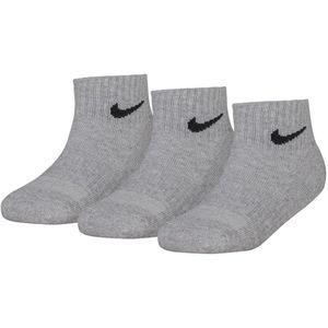 NIKE - Sportsokken - Grijs/Zwart - 3 Pack - Effen