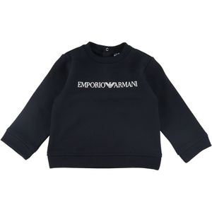 Emporio Armani Sweatshirt - Zwart m. Wit - Emporio Armani - 12 mnd - Sweatshirt