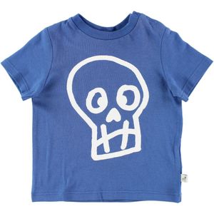 Stella McCartney Kids T-Shirt - Blauw m. Schedel - Stella McCartney Kids - 62 - T-Shirts