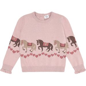 Hust and Claire Blouse - Gebreid - HCPani - Adobe Rose m. Paarde - Hust and Claire - 2 jaar (92) - Shirts