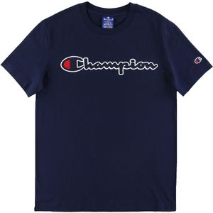 Champion Fashion T-Shirt - Navy m. Logo - Champion - 16-18 jaar (176-188) - T-Shirts