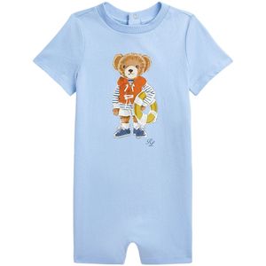 Polo Ralph Lauren Zomerromper - Lichtblauw m. Knuffel - Polo Ralph Lauren - 62 - Zomer Rompers