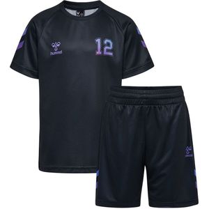 Hummel Trainingspak - HmlShimmer - Black/Cayenne - Hummel - 6 jaar (116) - Trainingspak