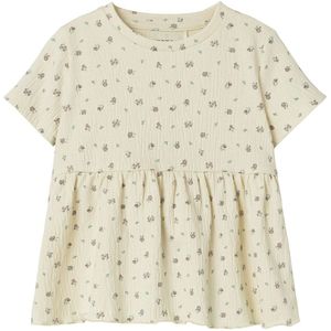 Name It T-Shirt - NmfJannis - Gebleekt zand m. Bloemen - Name It - 2 jaar (92) - T-Shirts
