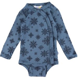Joha Wikkelromper L/æ - Wol - Blauw - Joha - 50 - Romper L/S